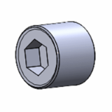 V3 - Screw Plugs, Cylindrical Knurled thread,no sealant - DME - Mat. 2.0401 (CuZn)